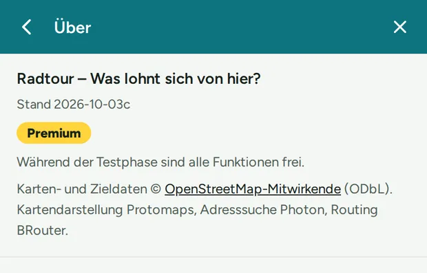 Über die App.