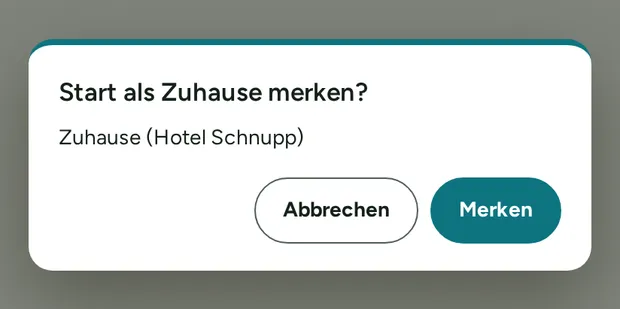 Rückfrage vor dem Merken.